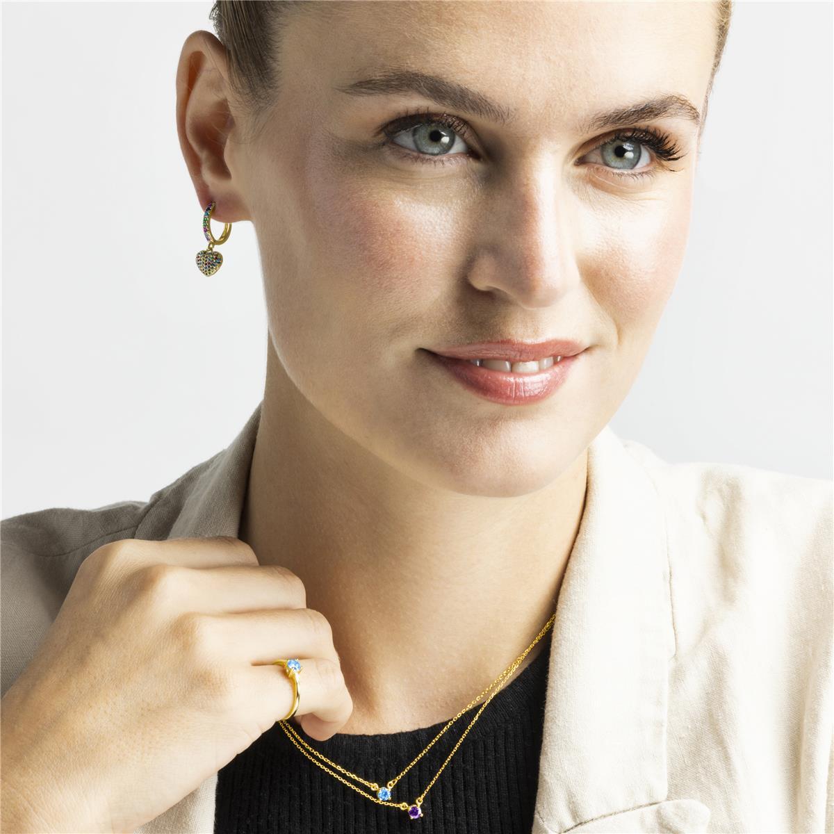 Pendientes Lux by Lux acabadoss en oro 18k