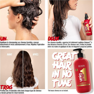 UniqOne - Shampooing et Après-Shampoing 10 Bienfaits Rouge Classique