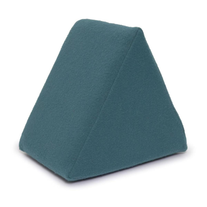 Puf triangular Jalila azul 25 x 25 cm