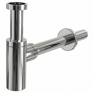 Siphon de lavabo universel design 100% métal chromé (A400)