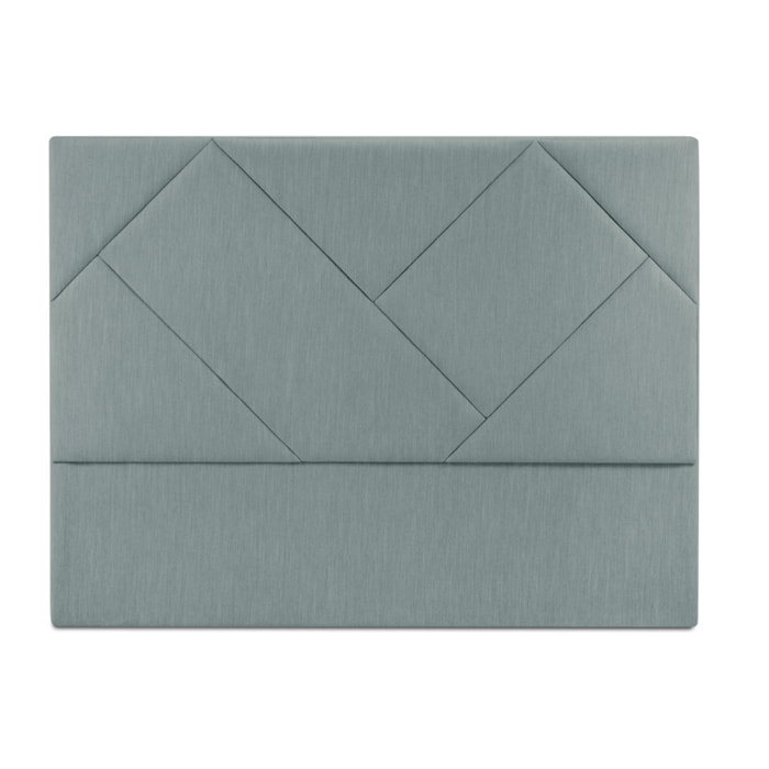 Tête de lit ''Alpilles'' 180x120cm en tissu structurel bleu