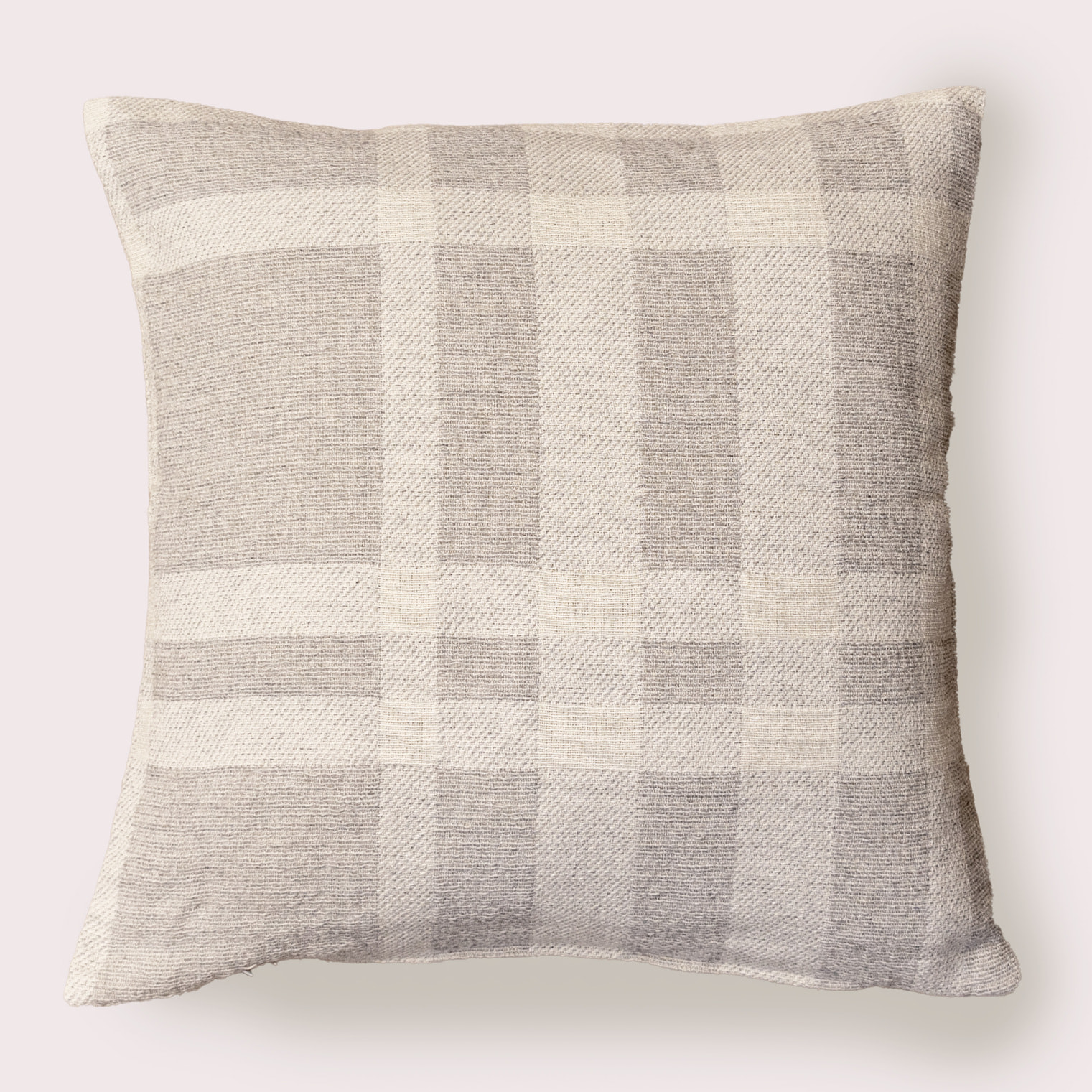 Naturals - Funda de Cojín Estampado - Con Cremallera - Sin relleno - 80% Algodón - 20% Poliéster - Jacquard - Siena Gris