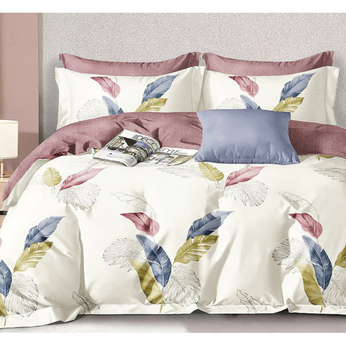 Parure housse de couette en polycoton - Plumalys