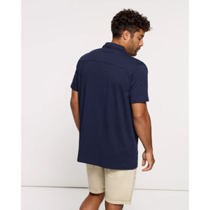 Camisa Manga Corta Azul Marino - Atimo