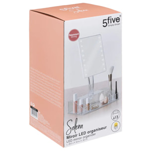 Miroir LED 14 compartiments "Selena" transparent