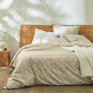 Housse de couette GOA en 100% percale de coton organic- sable - vendue seule