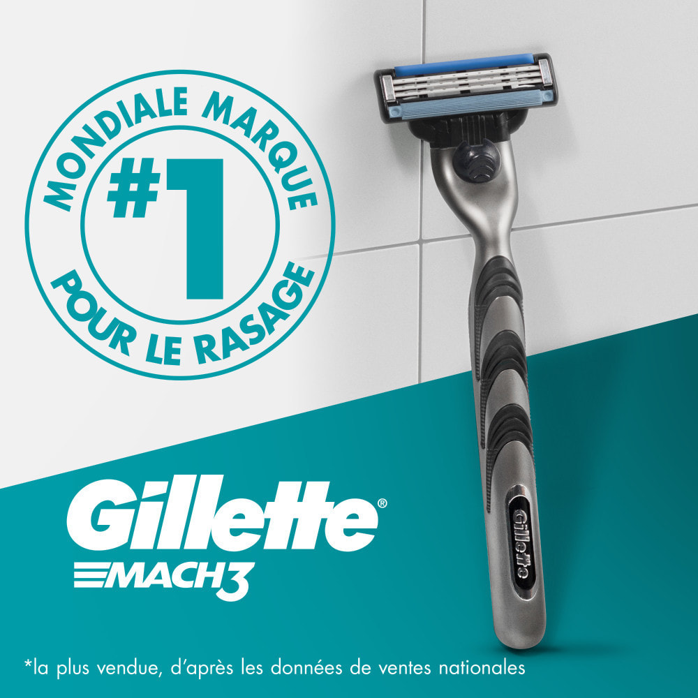 Rasoir Gillette Mach3 - 1 Manche, 3 Recharges De Lames