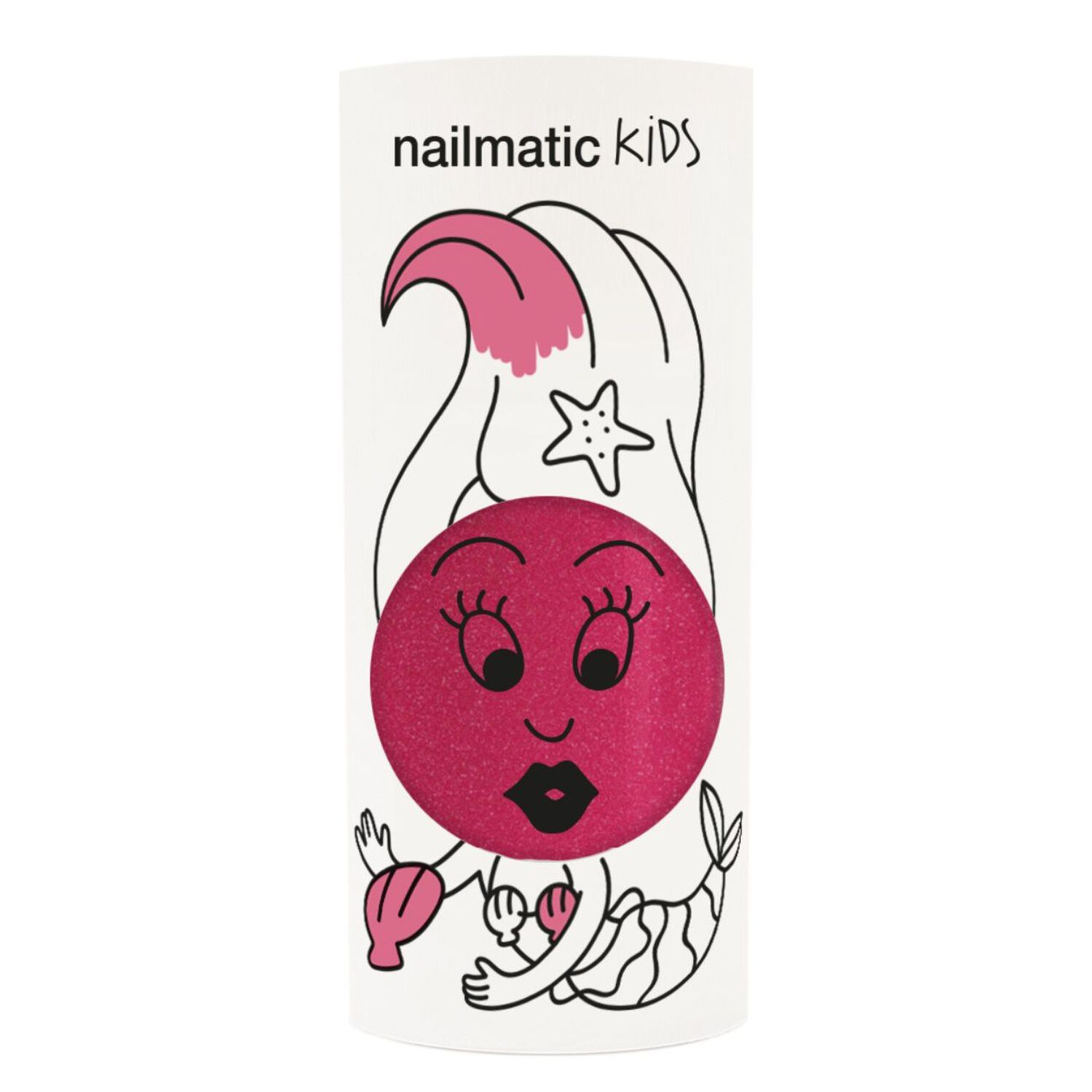 Sissi - Vernis Enfant Formulé à Base d'Eau - Rose Pailleté 8 ml