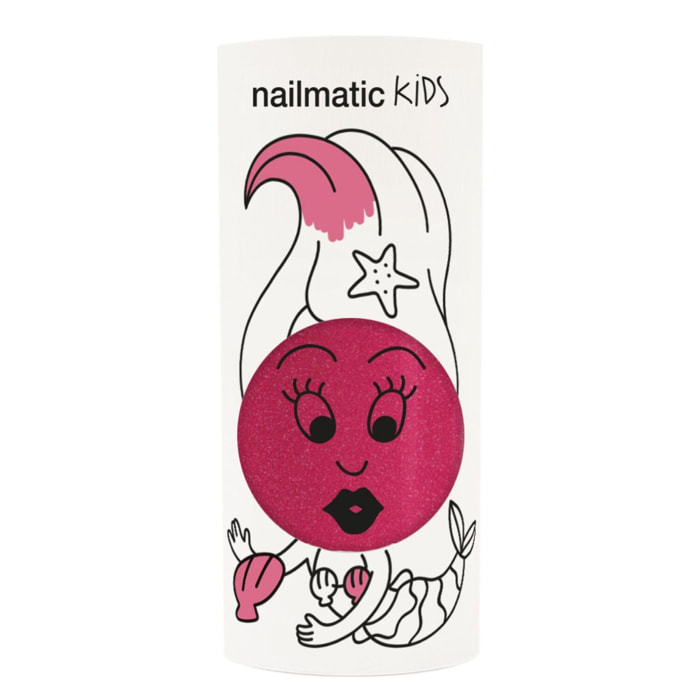 Sissi - Vernis Enfant Formulé à Base d'Eau - Rose Pailleté 8 ml