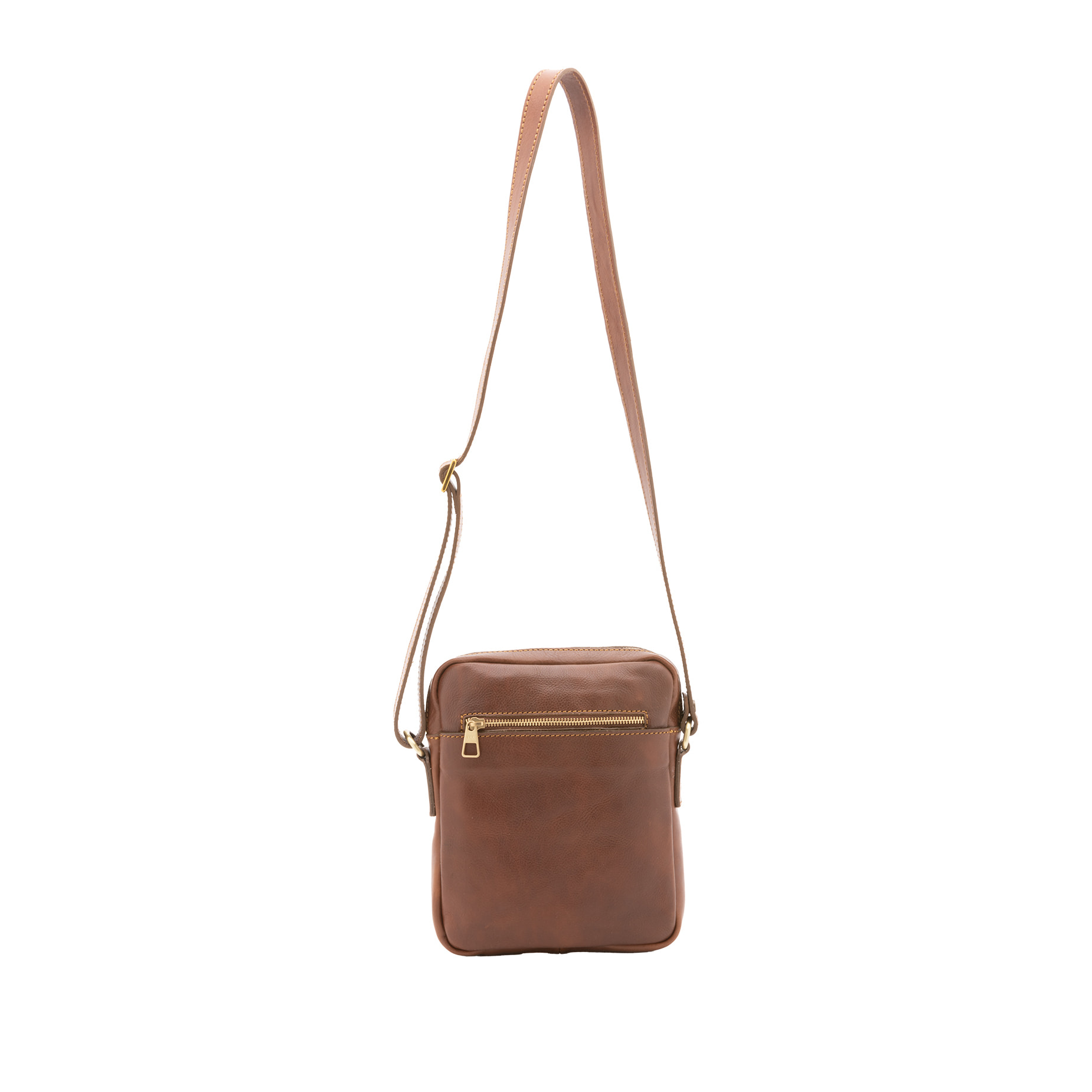 Borsa a tracolla  da uomo In Vera pelle Made in Italy 24x20x4 cm