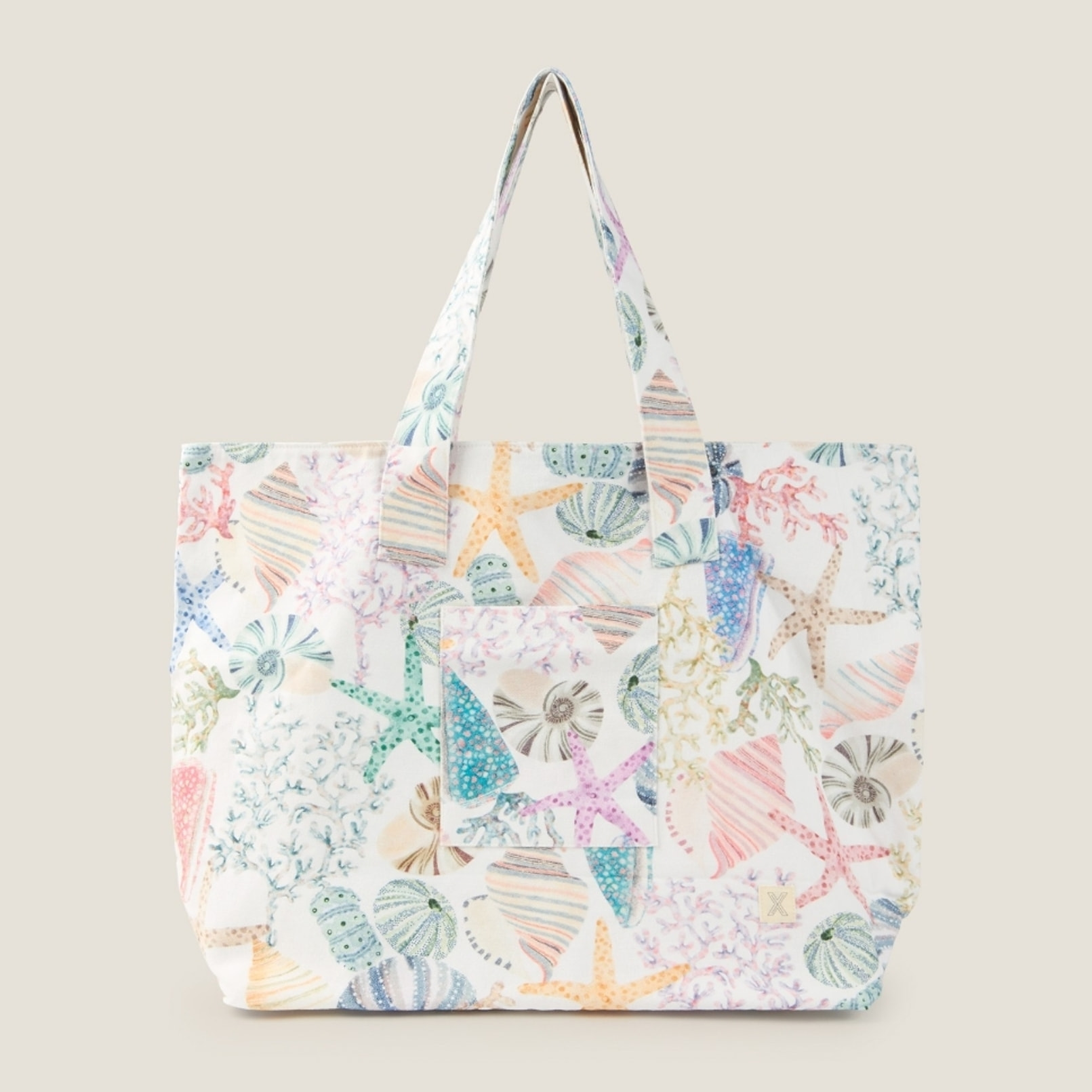 Bolso de playa algodón mundo submarino Cristina color varios