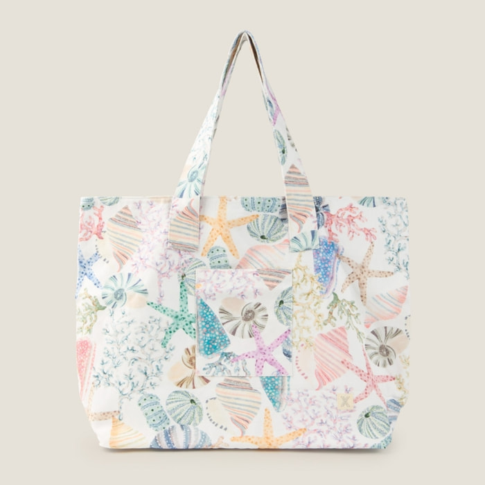 Bolso de playa algodón mundo submarino Cristina color varios