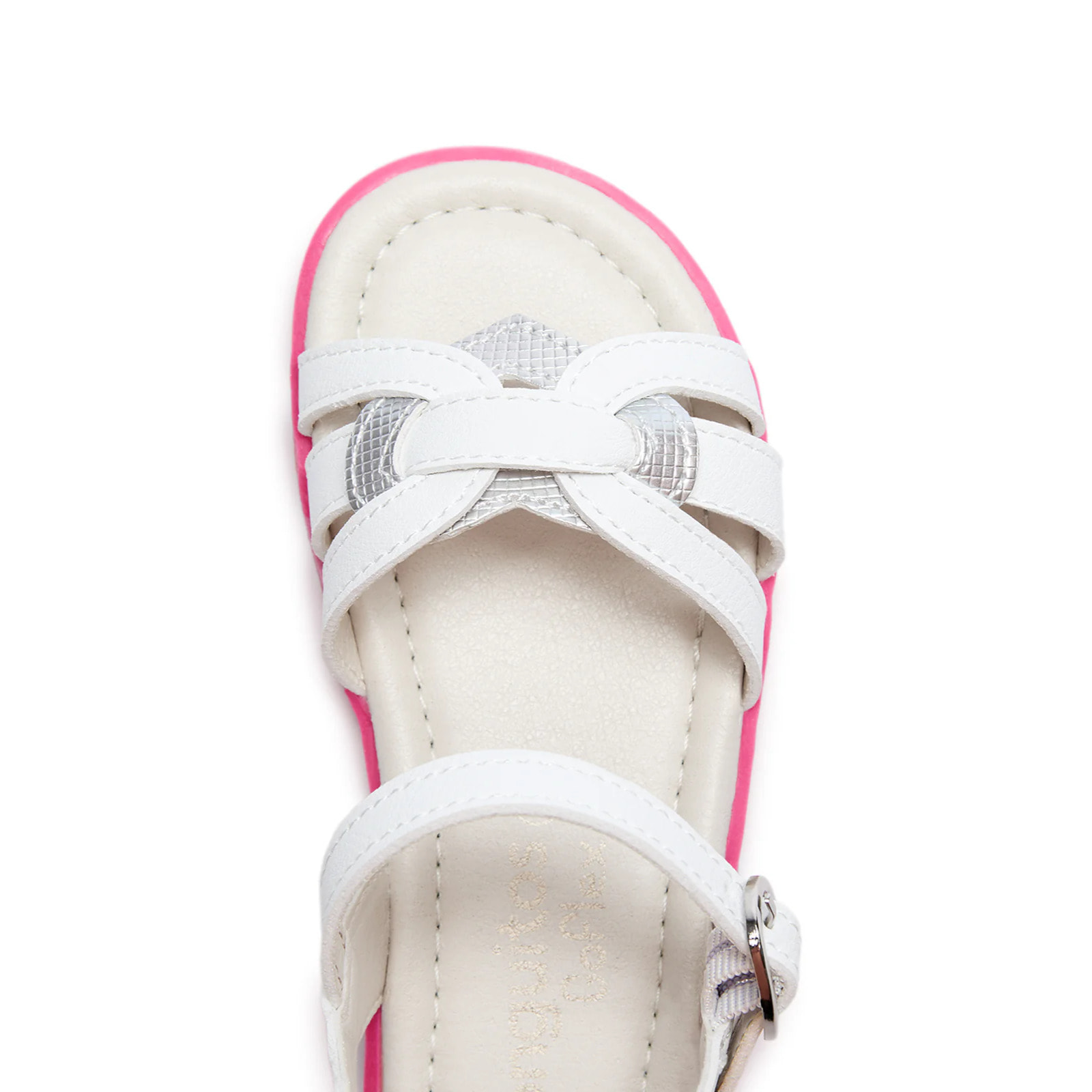 Sandalias Abiertas de Niña Respetuosas Goflex con Detalles en Rosa