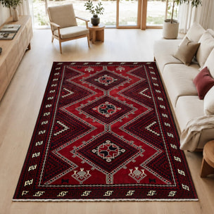 Tapis d'orient, motif oriental, noué à la main en laine, AJAJ