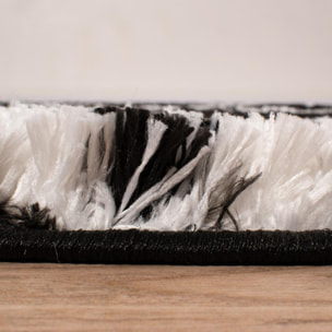 Tapis shaggy tissé motif géométrique RADO