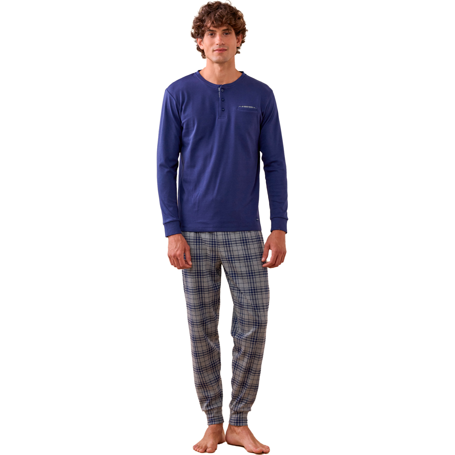 Pigiama uomo invernale in caldo cotone articolo young. Noidinotte