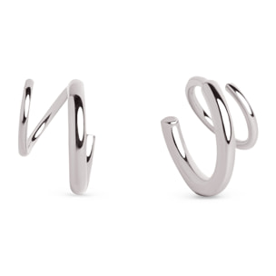 Orecchino Spiral Drop in Argento