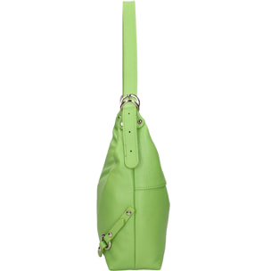 Borsa a spalla da donna In Vera pelle Made in Italy 30x30x9 cm