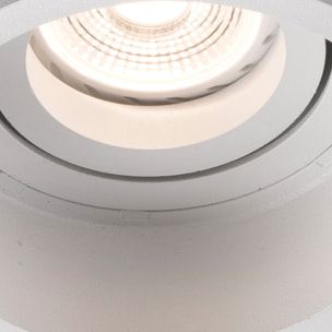 HYDE R Empotrable blanco redondo orientable