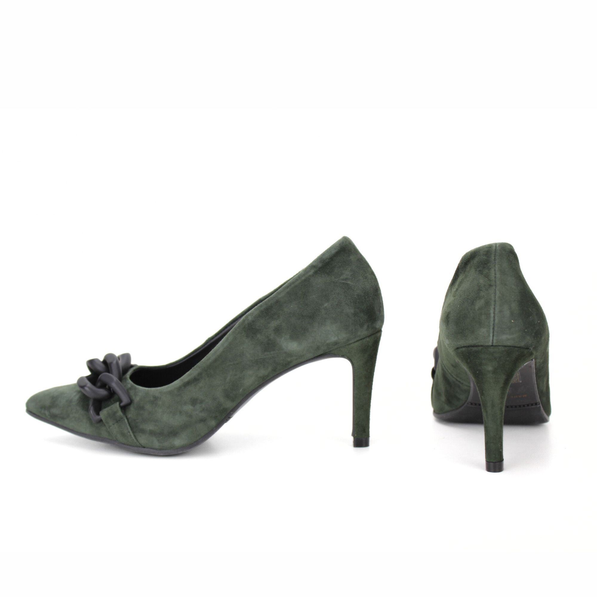 Salón con adorno de niquel y tacón 7,5 cm