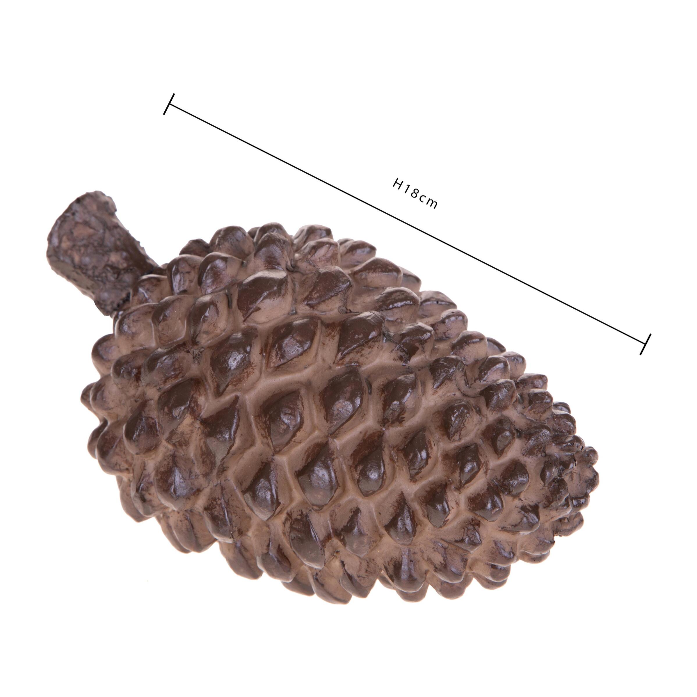 Decoro pigna - Pezzi 3 - 10xH18x10cm - Bianchi Dino SpA