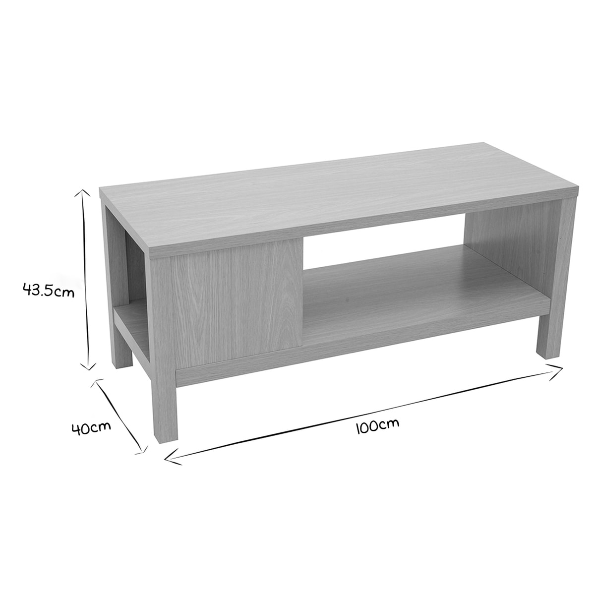 Banc d'entrée avec rangement finition bois clair chêne avec coussin banquette grège L100 cm GUMBY