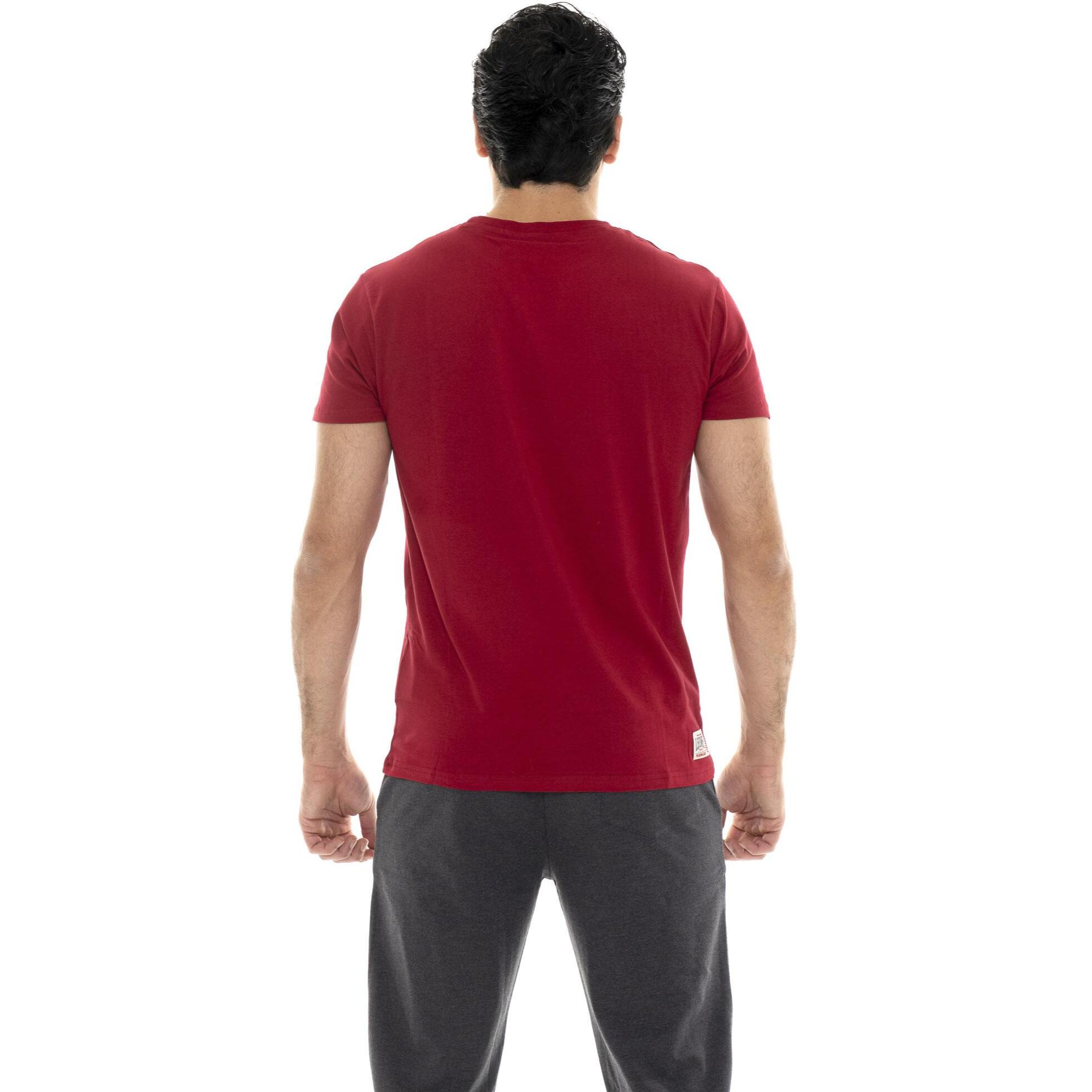 T-shirt in cotone elasticizzato a manica corta con logo grande 'Basic'