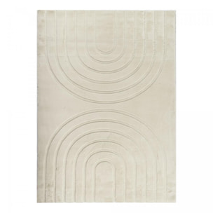 Tapis salon, faux uni sobre, texture en relief