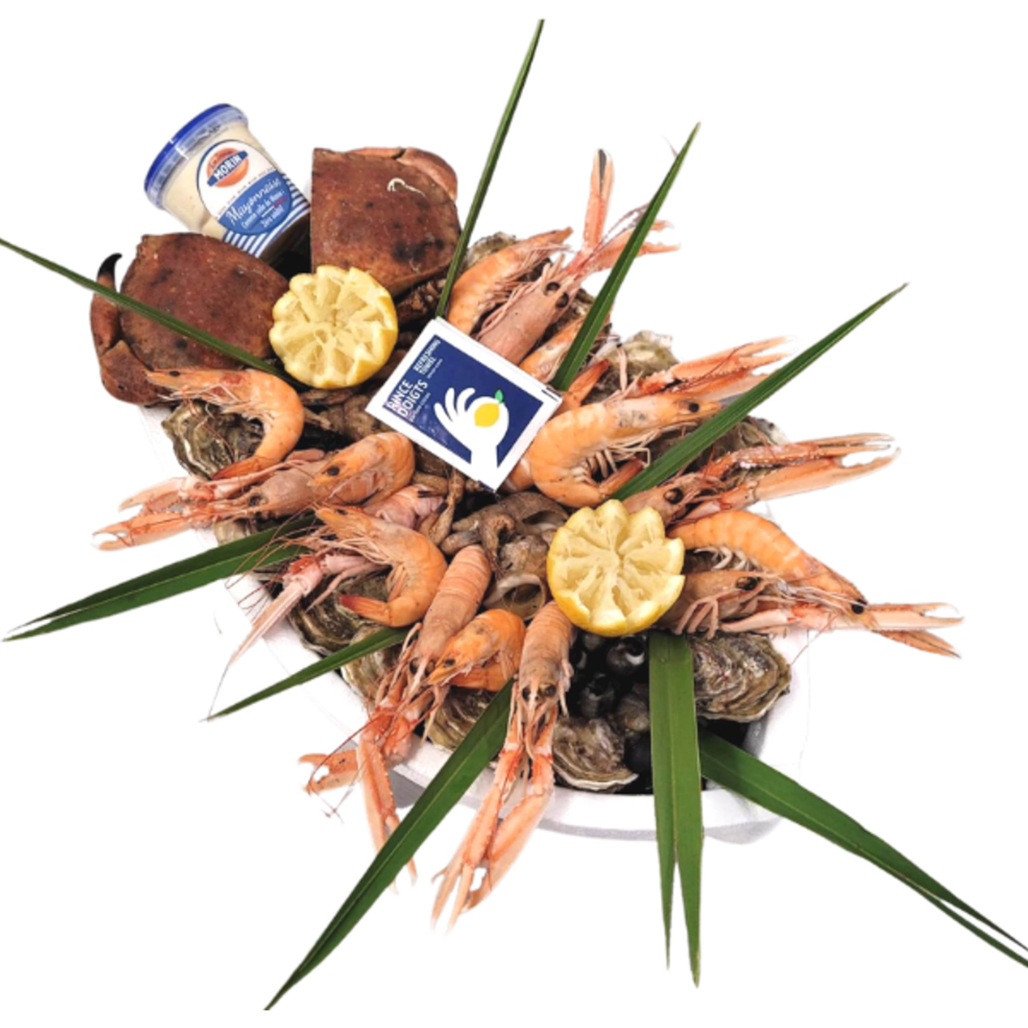 Plateau de fruit de mer avec Tourteau - 2 personnes - 1.5kg - France