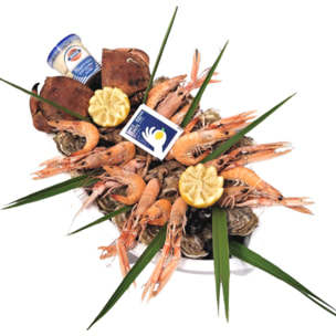 Plateau de fruit de mer avec Tourteau - 2 personnes - 1.5kg - France