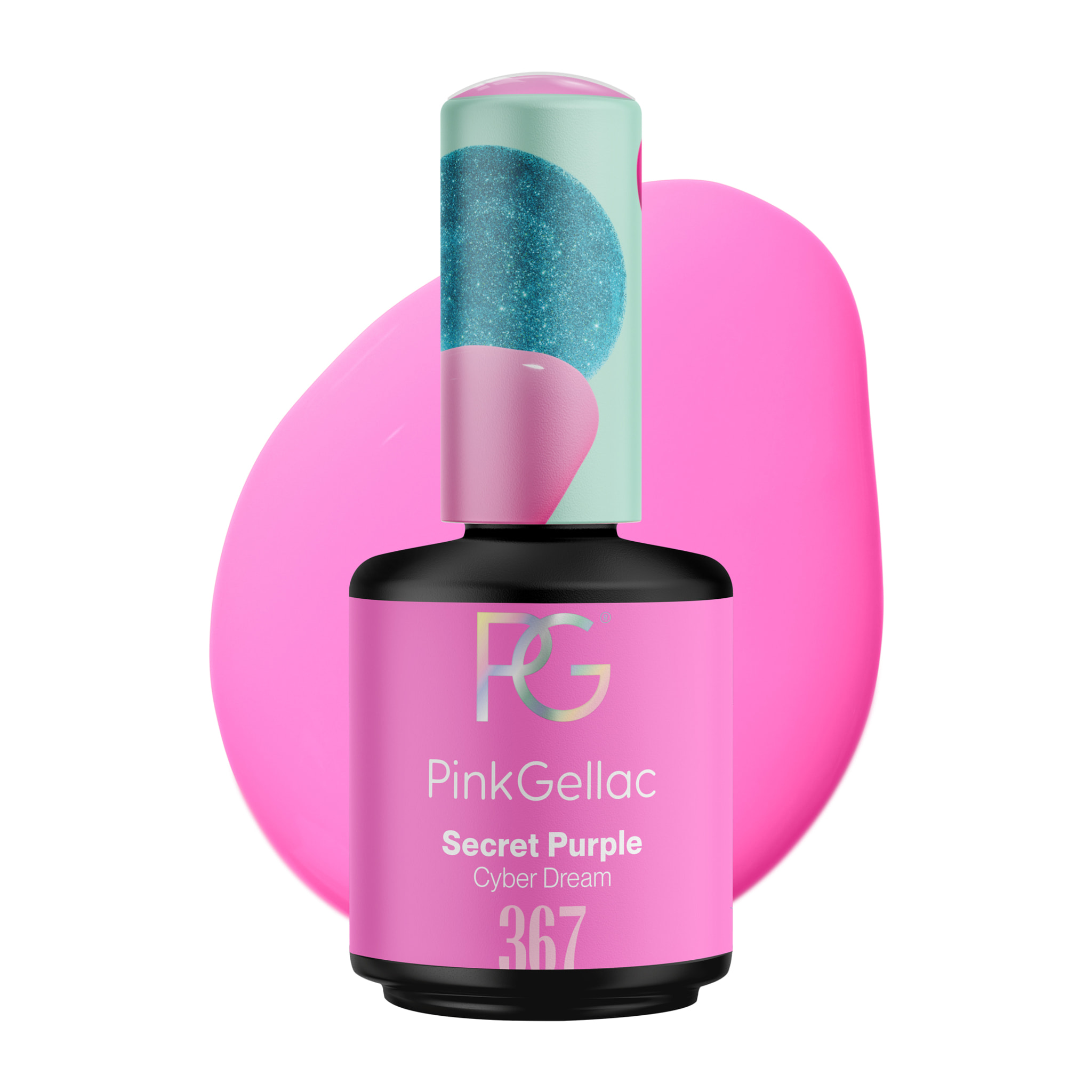 Vernis semi-permanent - 367 Secret Purple - 15 ml