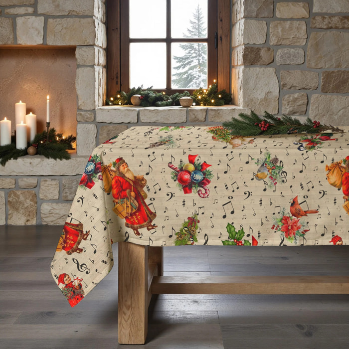 Nappe en résine Anti-tâches Christmas Partitura