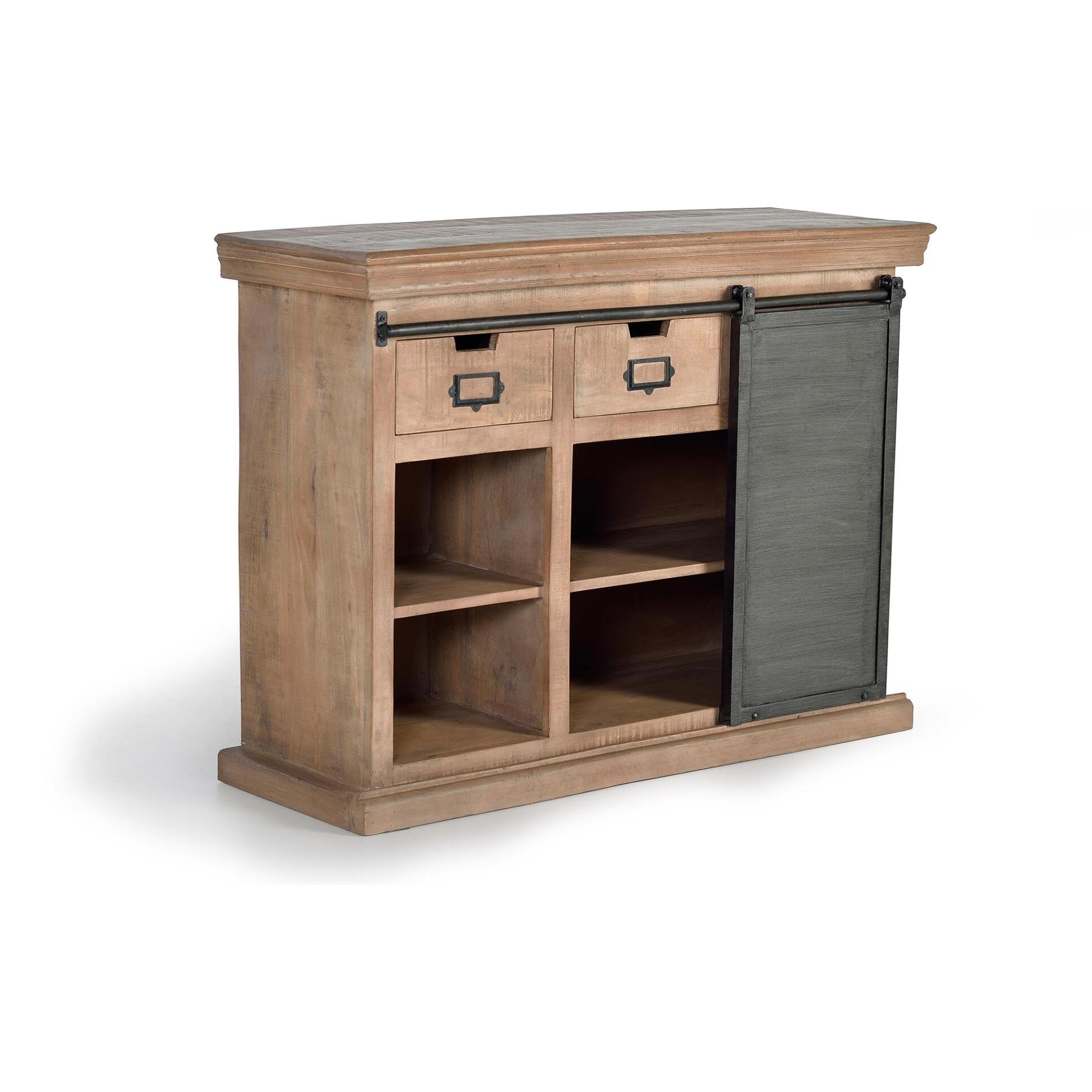 Aparador - Madera de Mango y Metal - 85x115x40cm