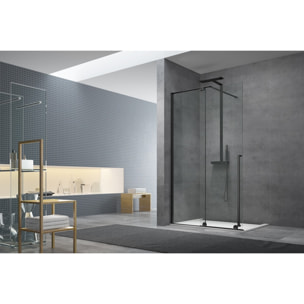 Walk-in X Motion Porte coulissante de douche sans profilés, verre transparent Easy Clean 120x200cm (SIKOWIXM120)