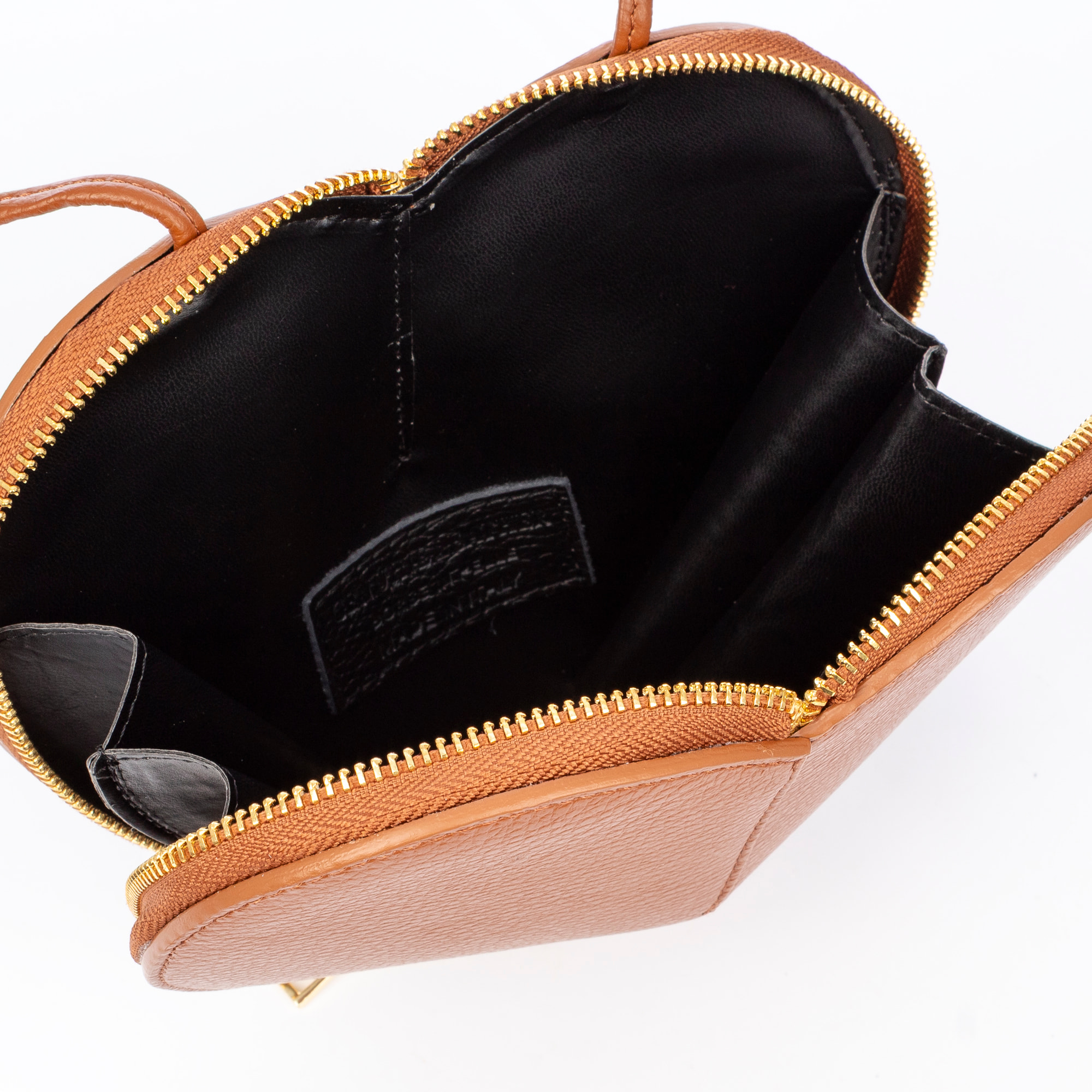 Borsa a spalla Barbaresco donna, a forma di cuore. Pelle autentica Dollaro.