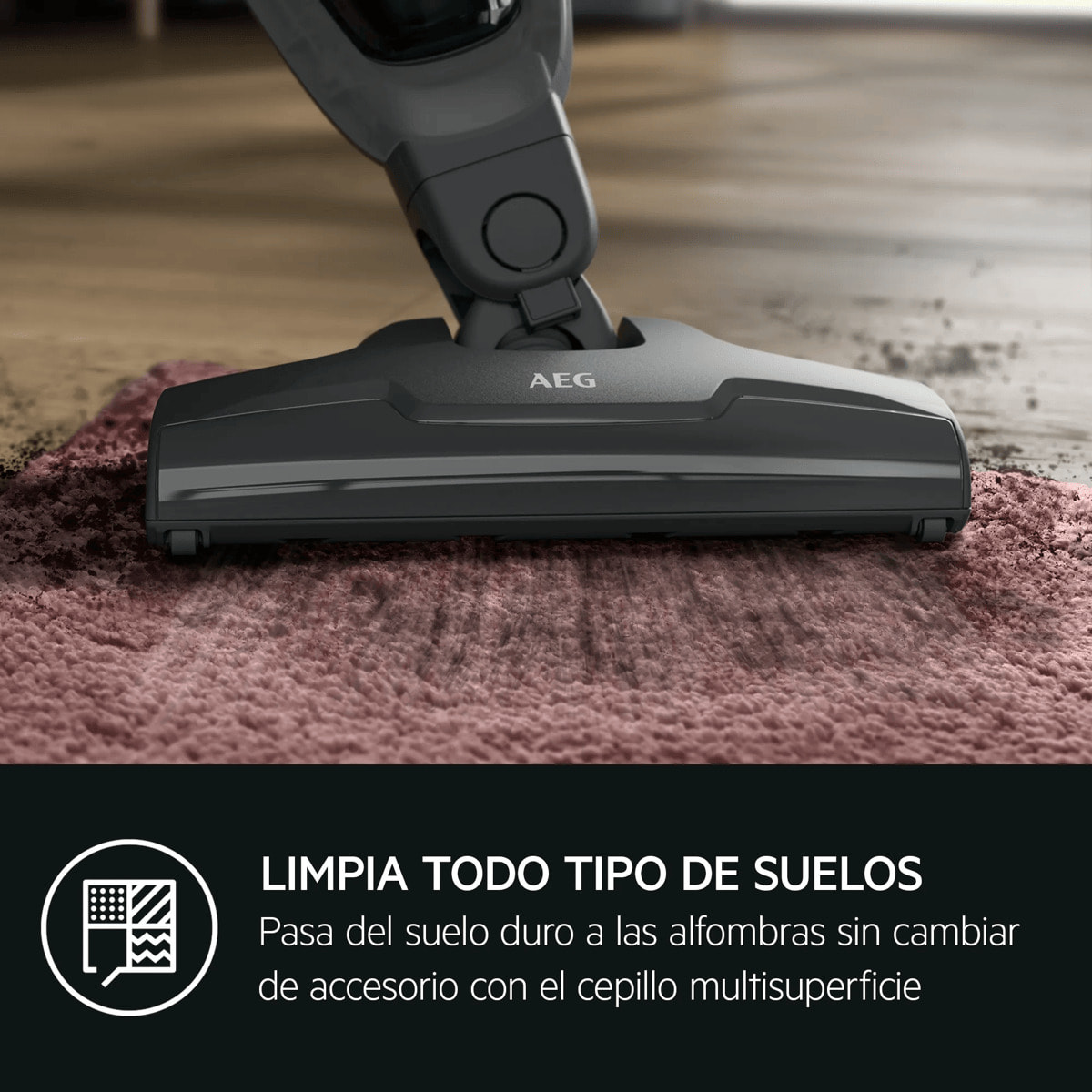 AEG Aspiradora sin cable 5000 de 45 min de autonomía AS52CB18DG