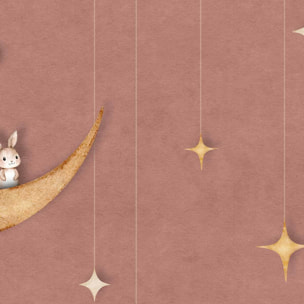 Papier peint L'Ours et la Lune d'Or Intissé