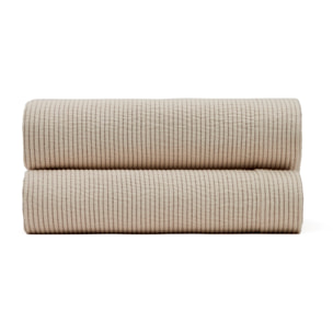 Colcha Bedar 100% algodón beige para cama de 90/135 cm