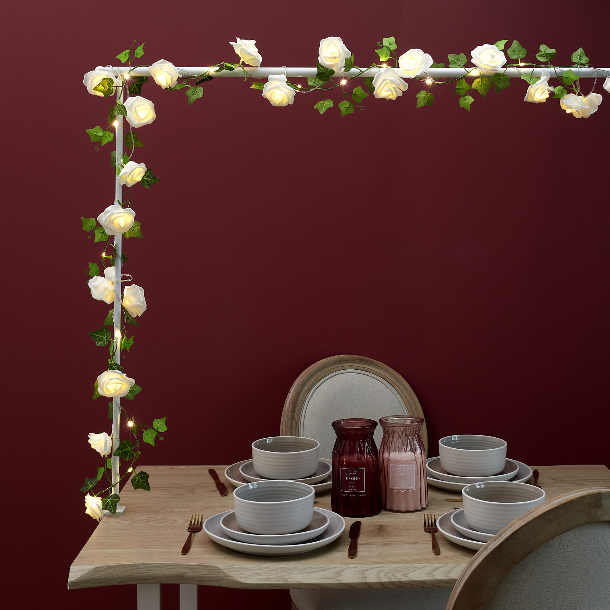 Guirlande Feuille 20 Led 2m