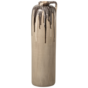 J-Line vase - céramique - beige/marron - small