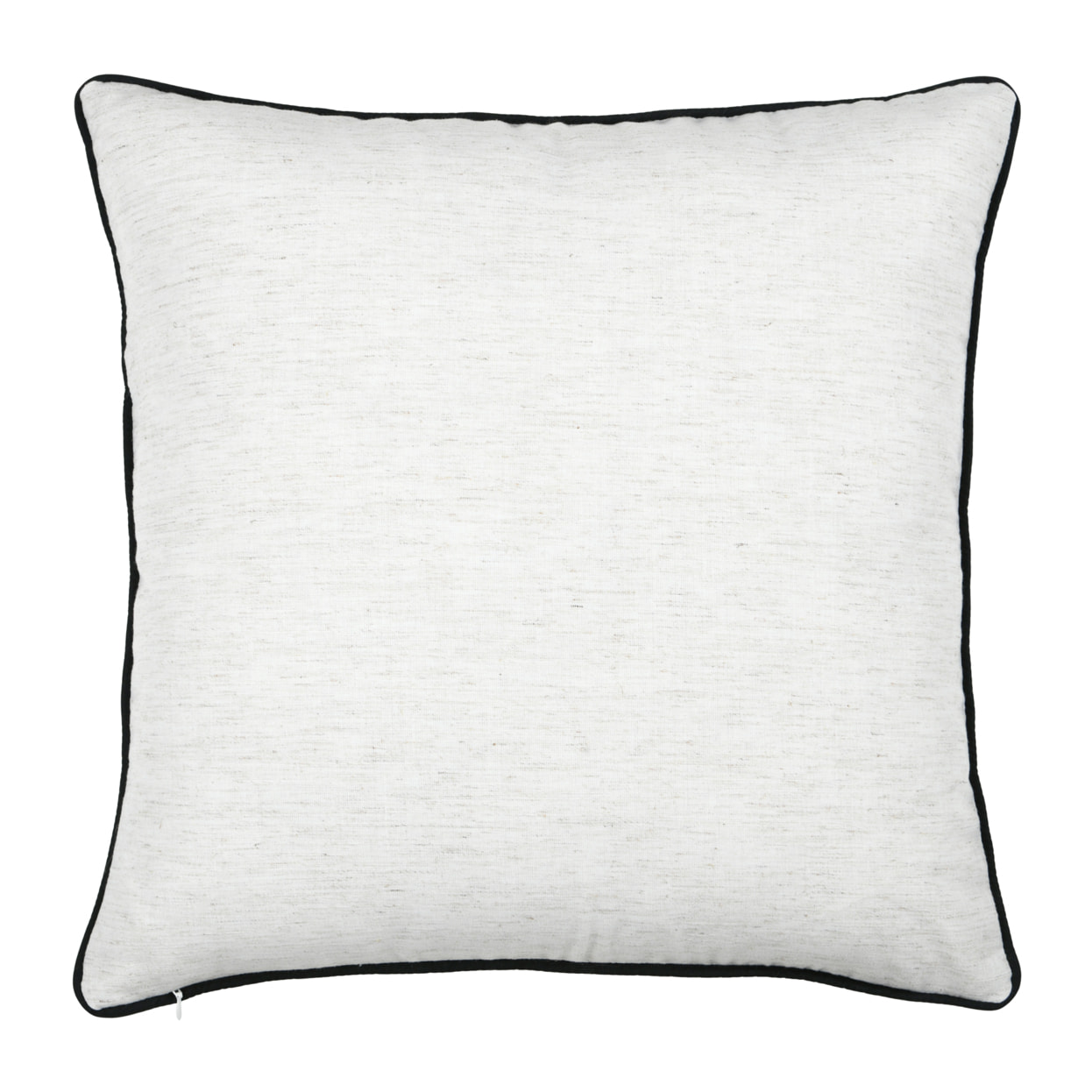 Coussin carré en polylin à motif cœur - Doré