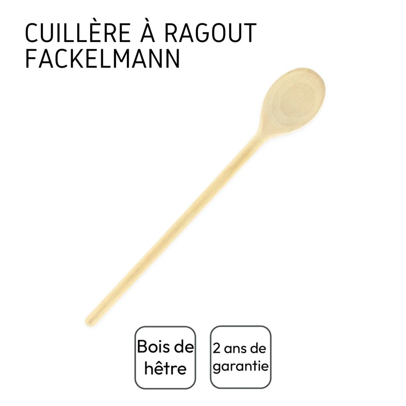 Cuillère de cuisine en bois 30 cm Fackelmann Wood Edition