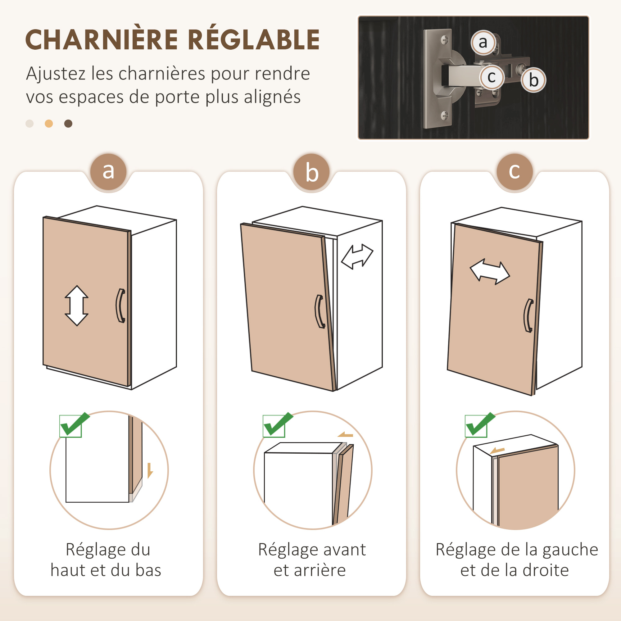 Armoire de rangement - 2 portes - 7 étagères - dim. 76L x 36l x 160H cm - noir aspect chêne clair verre