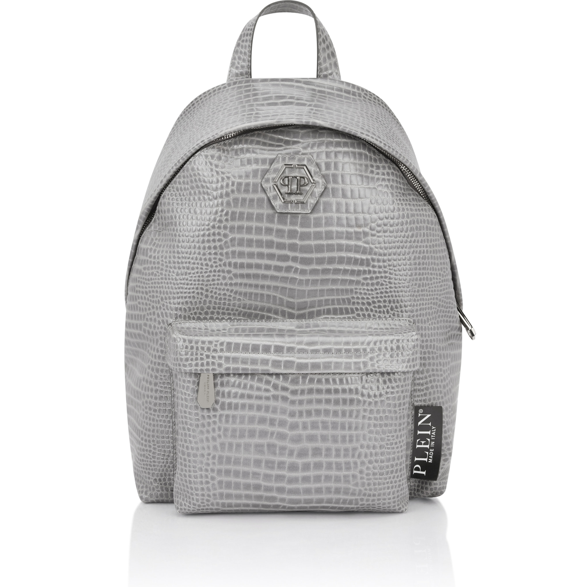 PLEIN SPORT Leather Backpack Cocco