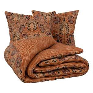 Parure de lit enfant imprimée Onira marron caramel 240x220cm