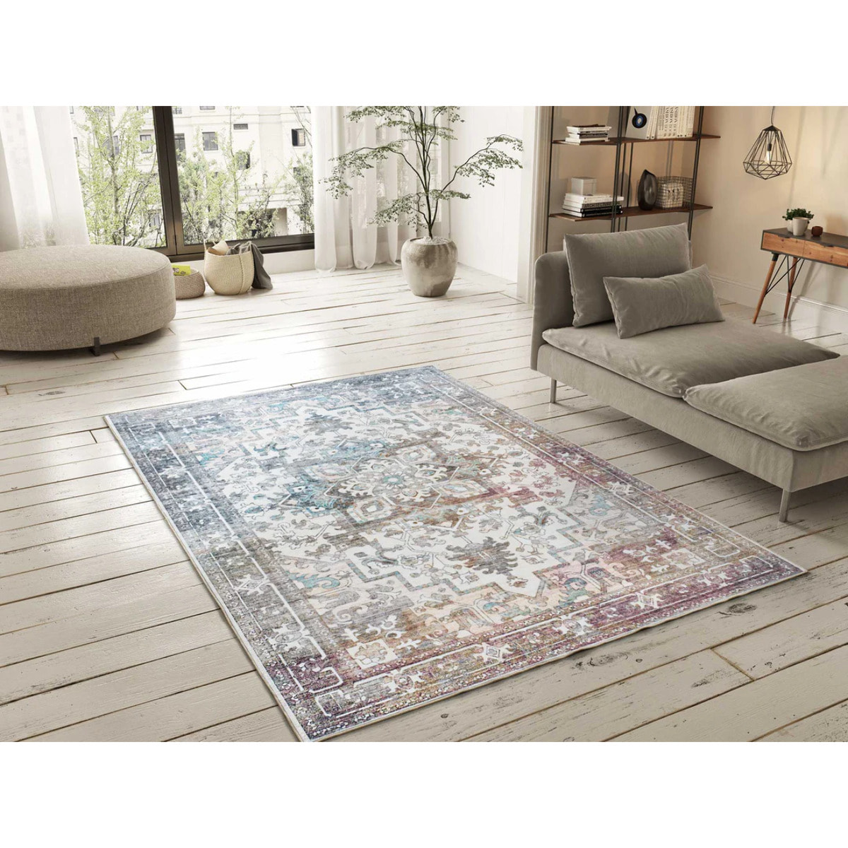 Alfombra impresa estilo vintage multicolor Class, varias medidas disponibles
