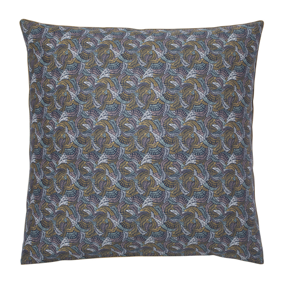 Taie d'oreiller imprimée en percale de coton, TALISMAN, Bleu