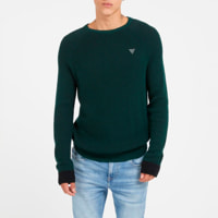 Pullover Albert - coton - vert foncé
