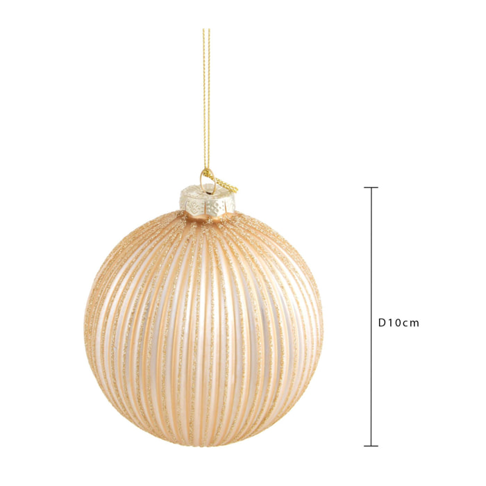 Sfera con decoro - Pezzi 8 - ORO - Bianchi Dino SpA