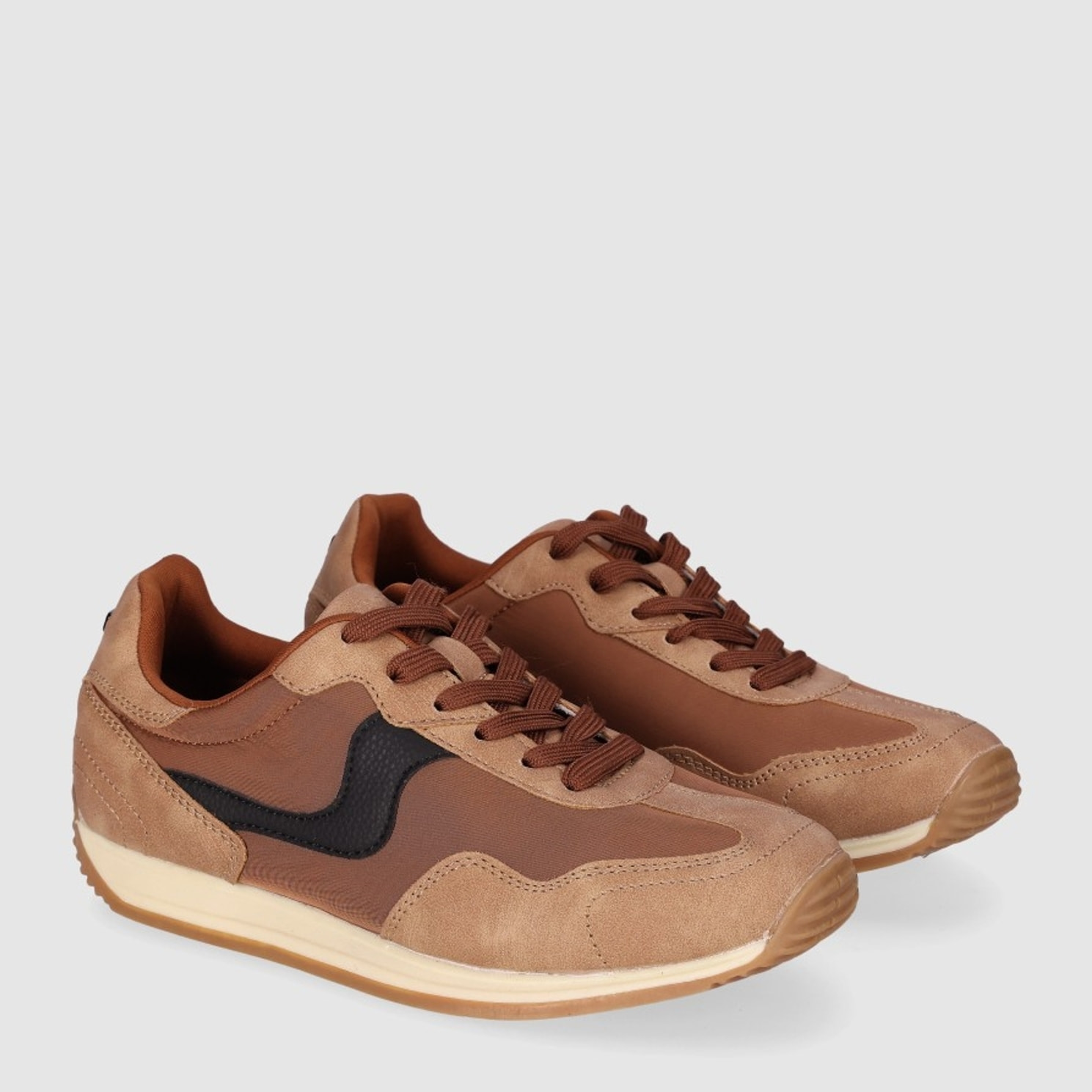 Deportivos de Tejido - Marron - Tacón: Bajo